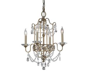 Lujoso Candelabro CANDELA 7 Plata 4-lámpara Ajustable Sala De Estar