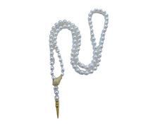 Lujoso collar de longitud ajustable, cadena larga de suéter con perlas de imitación, gargantilla de cuentas de moda, accesorios de moda para mujer, collar de moda hecho a mano, talla única, como se