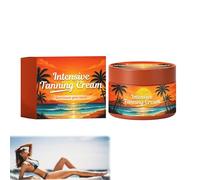 Lujoso gel de bronceado intenso, crema aceleradora de bronceado natural para solarium y tomar el sol al aire libre, bronceado corporal rápido, lograr un bronceado natural de la piel (1 unidad)