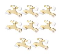 Lujoso juego de bisagras doradas para puerta superior, elegantes bisagras doradas para puerta, topes de moda, fáciles de instalar para uso en interiores y exteriores