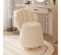 Lujoso reposapiés de terciopelo de 60 cm, elegante puf de respaldo alto para dormitorio y sala de estar, cómoda silla decorativa que ahorra espacio