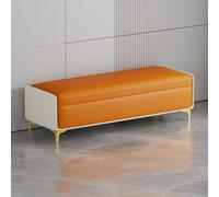 Lujoso y moderno banco de almacenamiento otomano extra largo de 59.1 x 15.7 x 15.7 pulgadas para dormitorio, sala de estar, entrada, asiento elegante con solución de almacenamiento oculta