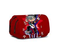 Luka - Estuche para lápices de anime Till Ivan, gran capacidad, impresión 3D, estuche para lápices de dibujos animados, doble capa, con cremallera, regalo de papelería para niños, niñas y adolescentes