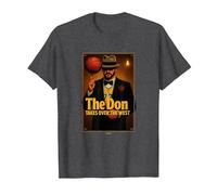 Luka - The Don - Godfather of Basketball Takes Over The West Camiseta, Hombre, Jaspeado Oscuro, 3XL