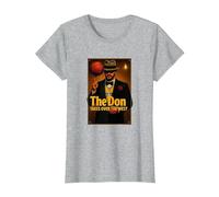 Luka - The Don - Godfather of Basketball Takes Over The West Camiseta, Mujer, Gris Jaspeado, 3XL