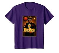 Luka - The Don - Godfather of Basketball Takes Over The West Camiseta, Niños, Morado, 3 años