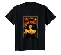 Luka - The Don - Godfather of Basketball Takes Over The West Camiseta, Niños, Negro, 3 años