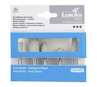 Lukas ?ciernica trzpieniowa zestaw 5szt. ceramiczne nierdzewka/stal