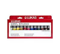 LUKAS Cryl Studio, Colores Acrílicos, Caja de Cartón, 20ml, 12 Colores Surtidos