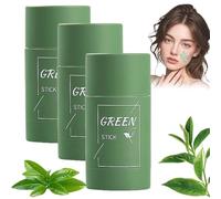 Lukcr Té Verde, Barra De Arcilla De Limpieza Profunda Con Té Verde Para Mujeres, Barra De Vede, Eliminador De Puntos Negros Con Extracto De Vere, Limpieza Profunda E Hidratación (3 Unidades)