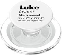 Luke Like A Normal Guy Only Cooler Legend King Nombre PopSockets PopGrip para MagSafe