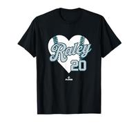 Luke Raley Baseball Heart Seattle Baseball MLBPA Camiseta