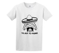 Luke Yo Soy Tu Padre Father Mexican Sombrero Mustache Soft Men's T-Shirt Unisex White Cotton Hip Hop Print tee Shirts L