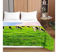 Luker Estampado Animal 3D Edredon Verano, Suave Reversible Multiusos Colcha, Edredones Ligera Microfibra, Edredón Acolchado Individual/Doble/Extra Grande para Estaciones (Verde,230x260cm)
