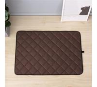 Lukery 2 Piezas Empapadores Perros Reutilizables, Almohadillas de Entrenamiento Antideslizantes Grandes Alfombras Absorbente para Mascotas Lavables para Coche, Viajes (XXL80*120cm,Café)