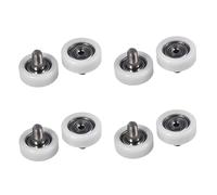 Lukery 8 PCS Pom Forming Bearing Roller Conveyor Wheels Φ30 mm with Screws Made of Stainless Steel 304,Door and Window Plastic Bearing Pulley (Pom,30x11mm)