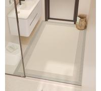 Lukery Alfombra de Diatomita Lavables Alfombrilla de Baño Gran, Alfombrillas de Baño Antideslizantes Absorbente Alfombra para Cocina Bañera Ducha (Gris,100x120cm)