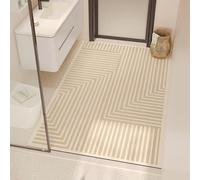 Lukery Alfombra de Diatomita Lavables Alfombrilla de Baño Gran, Alfombrillas de Baño Antideslizantes Absorbente Alfombra para Cocina Bañera Ducha (Rectángulo,50x80cm)