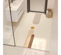 Lukery Alfombra de Diatomita Lavables Alfombrilla de Baño Gran, Alfombrillas de Baño Antideslizantes Absorbente Alfombra para Cocina Bañera Ducha (Naranja,80x80cm)