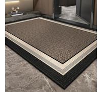 Lukery Couleur Pure Tapis de Porte Paillasson Interieur et Extérieur Antidérapant Absorbant, Lavable, Facile à Nettoyer, pour Porte, Chambre, Cuisine, Couloir (Gris 03,40x60cm)