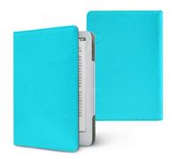 Lukery Funda para 7"/6.8" Kindle Paperwhite, PU Estuche con Correa de Mano, Carcasa Protectora Soporte Tapa Vertical, Funda Universal para eReaders de 6.8 y 7 Pulgadas (Azul Cielo)