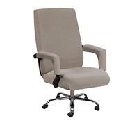 Lukery Funda para Silla de Oficina Elástica Jacquard, Cubierta de Silla Oficina con Reposabrazos Suave Removible Lavable Funda para Silla Giratoria Respaldo Alto Universal (Tanny,L)