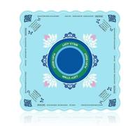 Lukery Tapete de Mahjong, Tapete Juegos de Mesa Sin Arrugas Antideslizante y Reducción de Ruido, Suave y Resistente al Desgaste Multiusos Portátil Borde Ondulado (Estilo Chino,800x800mm)