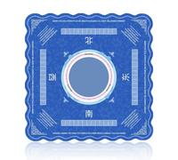 Lukery Tapete de Mahjong, Tapete Juegos de Mesa Sin Arrugas Antideslizante y Reducción de Ruido, Suave y Resistente al Desgaste Multiusos Portátil Borde Ondulado (Estilo Europeo,800x800mm)
