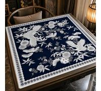 Lukery Tapete de Mahjong, Tapete Juegos de Mesa Sin Arrugas Antideslizante y Reducción de Ruido, Suave y Resistente al Desgaste Multiusos Portátil para Aprendizaje (Estilo Chino,800x800mm)