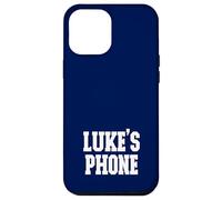 Luke's Phone Luke Nombre Personalizado Blanco Azul Carcasa para iPhone 12 Pro Max