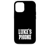 Luke's Phone Luke Nombre Personalizado Blanco Negro Carcasa para iPhone 12/12 Pro