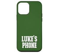 Luke's Phone Luke Nombre Personalizado Blanco Verde Carcasa para iPhone 12 mini