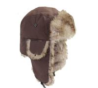 Lukitty Gorro cálido de Soldado Ruso Trapper para Invierno para Mujer y Hombre, Resistente al Viento, Café, Talla única