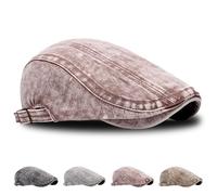 LUKIUP 1 Piezas Unidad Gorras Hombre Básicas de Algodón para Verano con Diseño Clásico, Incluye Boinas Hombre y Gorra Verano Hombre - Ideal para Ocasiones Cotidianas y Estilo Casual(Rojo Claro)