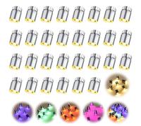 LUKIUP 50 PCS Luces LED PequeñAs, Luces LED Pilas, Mini Lampara LED, Lámpara de Juguete Pequeña para DecoracióN de Fiestas Manualidades, Accesorios para Casa de MuñEcas (Luz Blanco cálido)