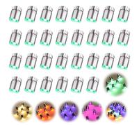 LUKIUP 50 PCS Luces LED PequeñAs, Luces LED Pilas, Mini Lampara LED, Lámpara de Juguete Pequeña para DecoracióN de Fiestas Manualidades, Accesorios para Casa de MuñEcas (Luz Verde)