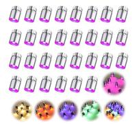 LUKIUP 50 PCS Luces LED PequeñAs, Luces LED Pilas, Mini Lampara LED, Lámpara de Juguete Pequeña para DecoracióN de Fiestas Manualidades, Accesorios para Casa de MuñEcas (Luz Rosa)