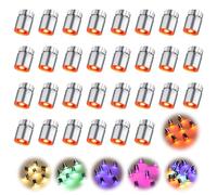 LUKIUP 50 PCS Luces LED PequeñAs, Luces LED Pilas, Mini Lampara LED, Lámpara de Juguete Pequeña para DecoracióN de Fiestas Manualidades, Accesorios para Casa de MuñEcas (Luz Rojo)