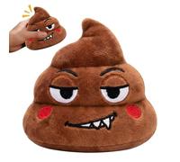 LUKIUP Caca de broma, hace sonidos de pedos, divertido peluche de caca que habla, ayuda a aliviar el estrés rápidamente, emoticono para entretenimiento de fiesta (B)