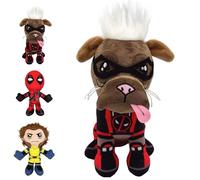 LUKIUP Figura de peluche de los Vengadores, Dead Pool y Wolverine, Dogpool Peluche Wolverine, Baby Soft Plush Toys, juguete para fans y coleccionistas a partir de 15 años (perro)