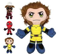 LUKIUP Figura de peluche de los Vengadores, Wolverine, Dogpool Wolverine, Baby Soft Plush Toys, juguete para fans y coleccionistas a partir de 15 años (amarillo)