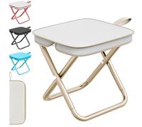 LUKIUP Taburete Plegable Portátil, 28 cm Banco Plegable Exterior, Mini Taburete Plegable para Viajes Senderismo Jardín Pesca Barbacoa Playa