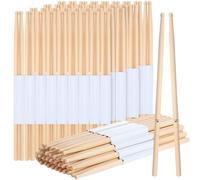 Lukmaa 24 pares de baquetas 7A triangulares con punta de madera larga de arce, baquetas clásicas, instrumentos musicales, accesorios de percusión para adultos y niños