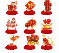 Luktastic Bolas de panal de escritorio decoraciones de año decoraciones de panal de abeja favores Diwali decoración de panal decoración de panal de año nuevo adornos plato ábside celebración papel