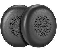 Lukvcoe Almohadillas de Repuesto para Jabra Evolve2 75 PC Wireless - No Compatible con Evolve 75 - de Cuero Proteínico más Suave con Espuma Aislante (Negro)