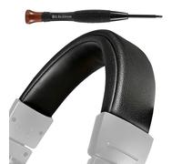 Lukvcoe Funda de repuesto para diadema para auriculares Audio Technica ATH M50, M50X, M50XWH, M50XBT, M50XBT2, M50S/LE, M50xSTS, almohadilla para la cabeza con piel de proteína suave, color negro