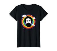 Lula Brasil Lula Amor Arco Iris Orgullo Retro Vintage Camiseta gráfica económica, Mujer, Negro, L