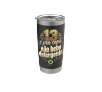 Lula Presidente de Brasil 13 PT No bebo detergente Vaso térmico de acero inoxidable de doble pared