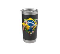 Lula Selección 13 PT Presidente de Brasil Dos Brasileiros Vaso térmico de acero inoxidable de doble pared