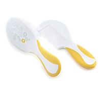 Lulabi baño Baby Juego 2 Piezas Linea baño, cepillo y peine, Amarillo